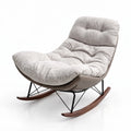 Fauteuil à bascule coton grège