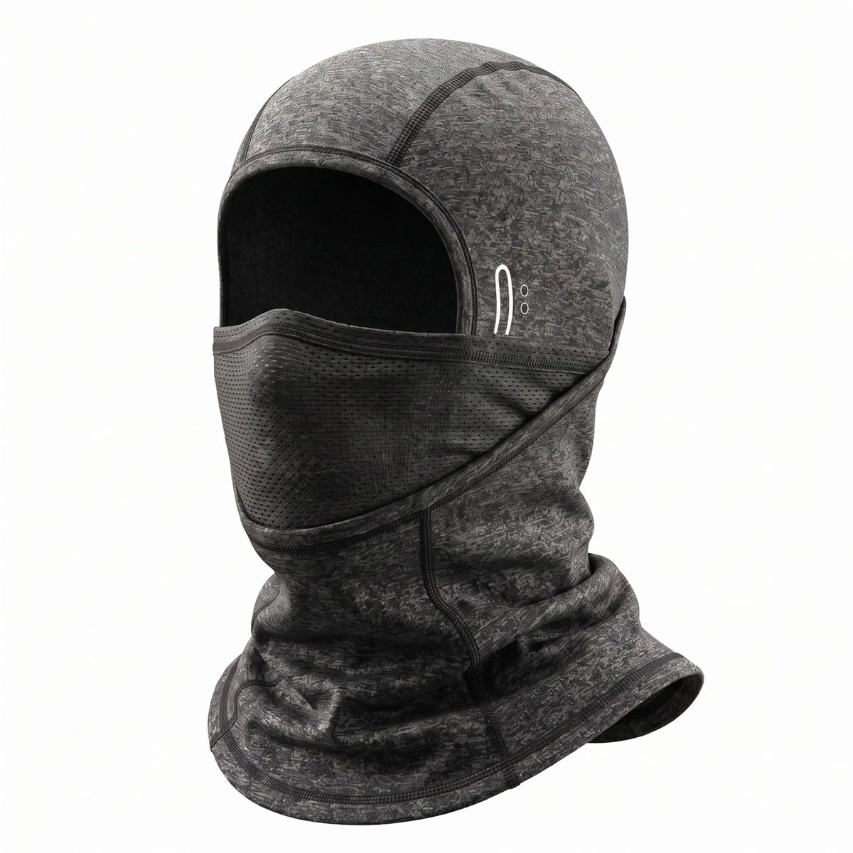 Cagoule de ski polaire 2 couches avec panneau respirant – Gris