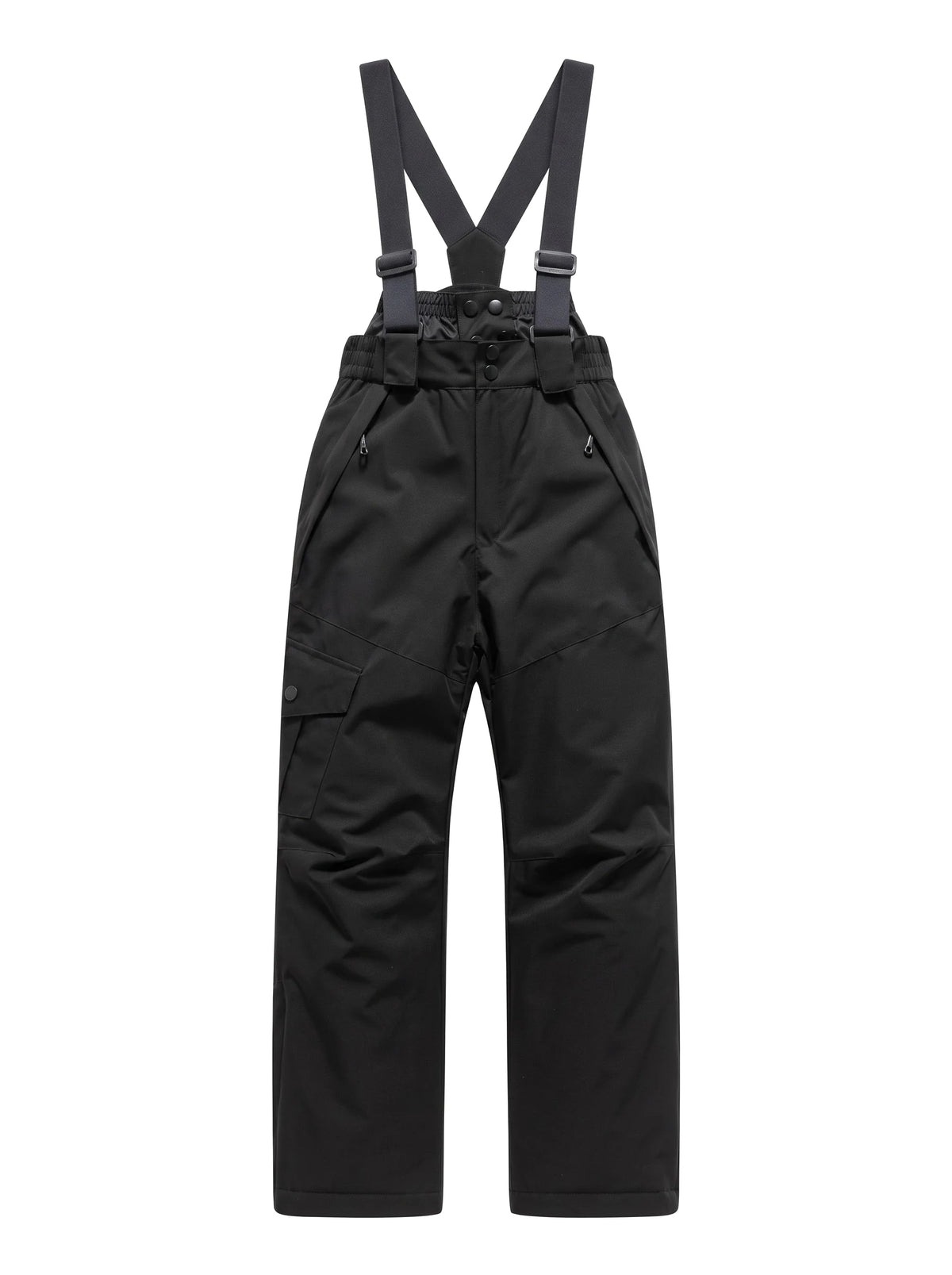 Pantalon de ski enfant à bretelles réglables – Noir