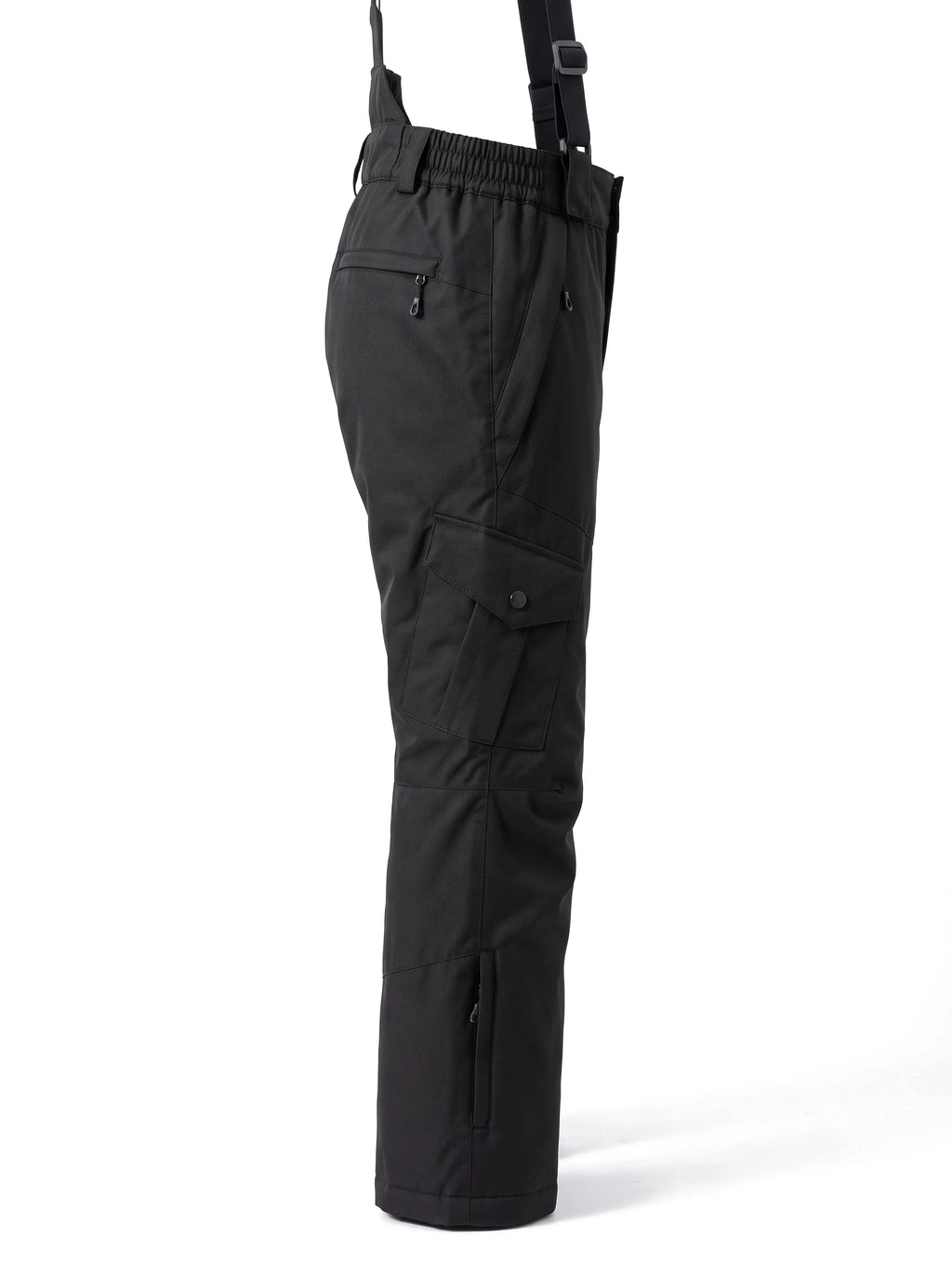 Pantalon de ski enfant à bretelles réglables – Noir