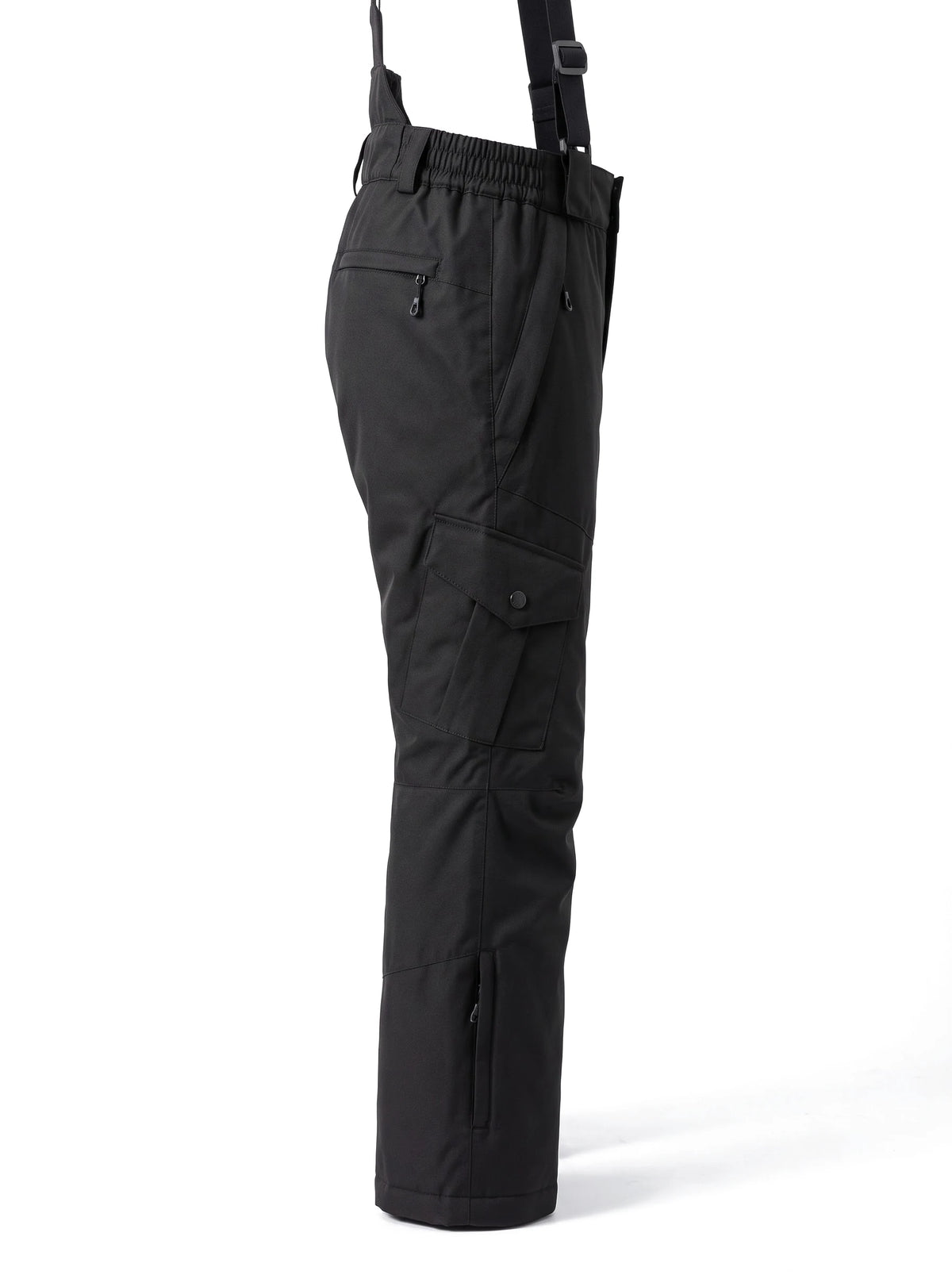 Pantalon de ski enfant à bretelles réglables – Noir