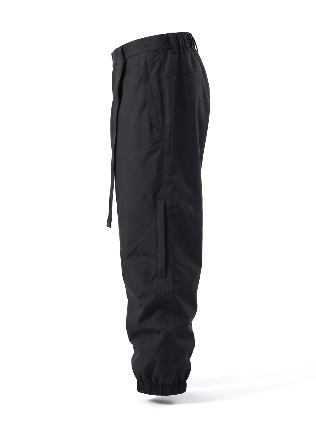 Pantalon de ski unisexe ample 3 couches doublé – Noir
