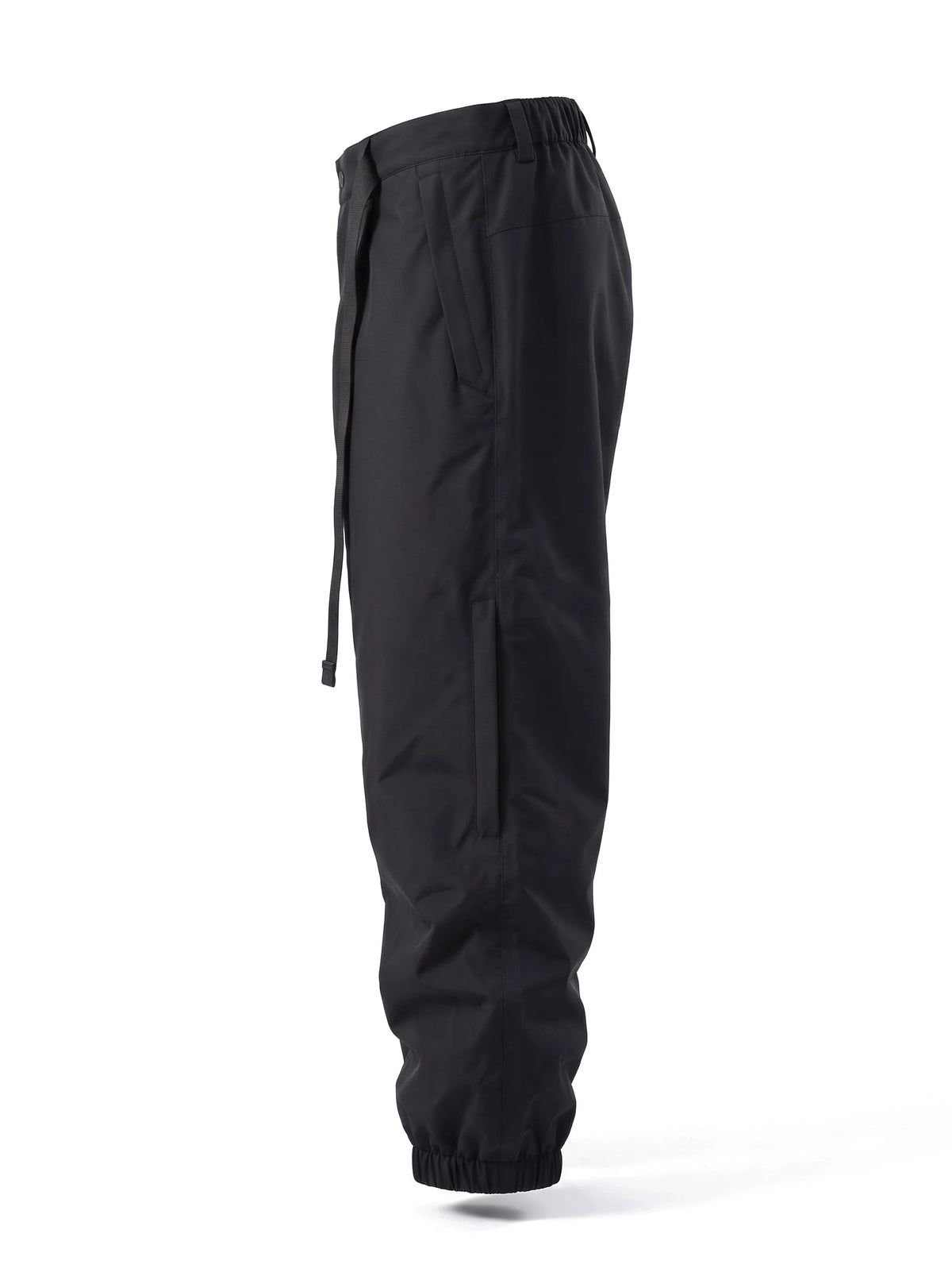 Pantalon de ski unisexe ample 3 couches doublé – Noir
